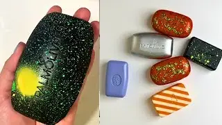 GLITTER SOAP CUTTING ASMR😱🌈 THE MOST SATISFYING ASMR | DRYSOAP | SOAPCUBES | COMPLICATION SOAP SET 