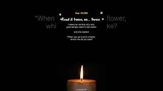 Good People Die Early 💔 | Read It Twice&hellip; Thrice 😔