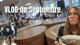 Vlog septembre : Je rentre en prépa art appliqué ✨