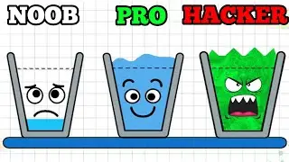 NOOB vs PRO vs HACKER  - Happy Glass