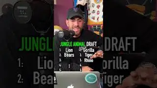 The JUNGLE ANIMAL Draft!! Which Animals Would You Pick? #shorts