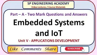 06 Embedded Systems and IoT &ndash; Unit V   APPLICATIONS DEVELOPMENT