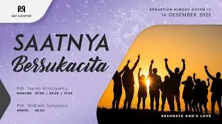 Kebaktian Minggu Adven III GKI Manyar, 14 Desember 2025 // 🔴 ONSITE & ONLINE