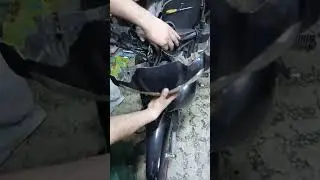 Motosiklet far tamiri . cub motor far ampul değişimi