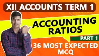 Accounting Ratios | Most Expected MCQ Part 1 Term 1. 12th Accounts 2021-22