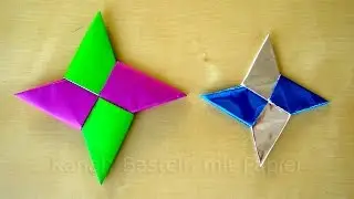 Sterne basteln mit Papier zu Weihnachten - Origami Stern - Weihnachtsbasteln
