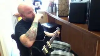 Jared Whitman trying out a PRS 2 channel custom amp