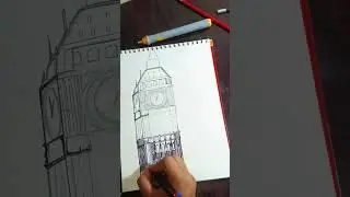 Watch Me Draw An Old Building Of London In 125x Speed #aesthetic