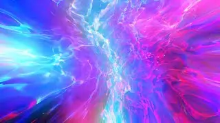 Neon Magenta and Blue Liquid Light Energy | Abstract Fantasy Fractal Background | 8 Hours | 4K 60FPS
