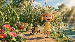 Five Little Toads Hop Hop Hop | Nursery Rhymes for Kids & Baby Songs