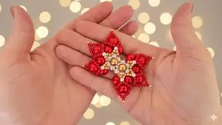 🎀 Lacinho de Pérolas para o Natal | Fácil de Fazer e Perfeito para Chinelos 