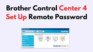 Brother Control Center 4 Set Up Remote Password