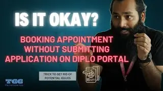 Booking Embassy Appointments WITHOUT Submitting an Application on Diplo Portal, Is it okay?