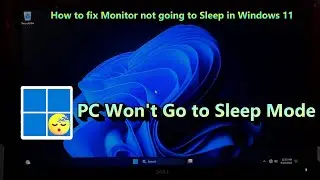 How to fix Monitor not going to Sleep in Windows 11
