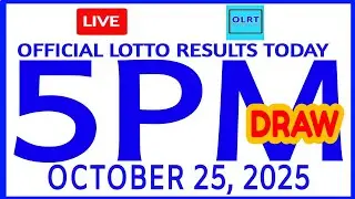 Lotto Results Today October 25, 2025 5pm draw swertres results