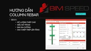 B&agrave;i 01: C&agrave;i đặt th&eacute;p Chủ, th&eacute;p Đai Cột - Column Rebar (BIM Speed)