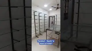 wall rack #rack #shopinteriordesign #store #coimbatore #interiordesign #display #glassrack