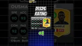DLS 26 | PSG players new rating in 2026 🤯 (part 1) #dls25 #dreamleaguesoccer2026