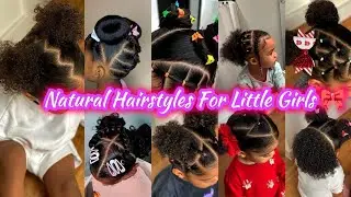 ‼️Cute Little Girls Natural Hairstyles For School #4Chair #naturalhair #kids #cocomelon