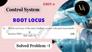 Solved Problem -1 | Root locus | Control System | Vijaya Academy |