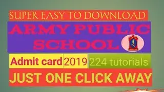 Army public school ..Admit card released ..ctet correction form is available