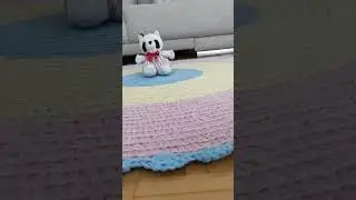 Tapete quarto menina. girl bedroom rug #tapetecroche        #crochet