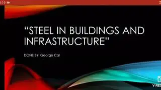 Steel in buildings and in infrastructure