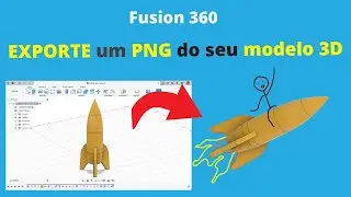Boas fotos dos seus projetos sem demora do render | salvar PNG | Fusion 360
