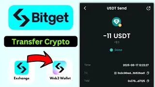 Bitget Wallet to Bitget Exchanger Usdt Transfer Process ✅ 