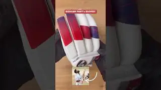 Rishabh pant&rsquo;s batting gloves!!