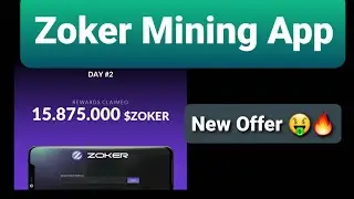 ZOKER Mining App | ZOKER Token | New Offer | OnlinEarnPro