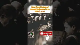 Rare Chess Footage of Samuel Reshevsky From 1920🔥🔥🔥 #shorts #chess