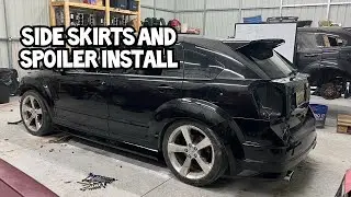 Возрождение редкого Caliber SRT4: установка боковых порогов и спойлера SRT.