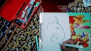 How to draw Ganesh ji , easy and fast Ganesh ji drawing 