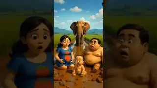 ❤️ Evolution of Baby: Elephant in fields with baby 🥰 Elephant Attacking ✅ #cat #cute #love #shorts