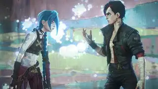 Jinx and Vi Fighting In The Mines