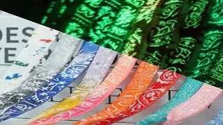 Splash-ink Luminous Shoelaces for Sneakers / Multicolor Shoe Laces / Fluorescent Glowing Night Run