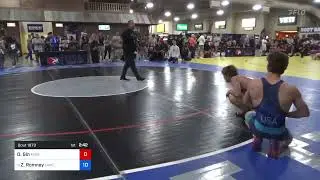 61 Kg Cons 32 #1 - Dongjoon Gin, Mira Mesa High School Wrestling Vs Zeth Romney, LAWC-Chaminade 23