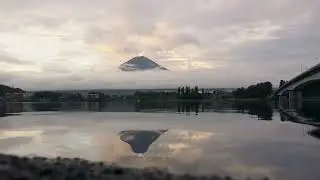 Midnight Glow Over the Soothing Waters of the Lake