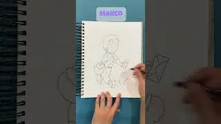 Marco de los Apeninos a los Andes Cartoon Timelapse Drawing #marcorossi #amedio #draw #art #howto