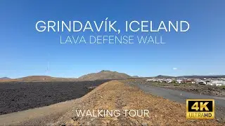 Walking on Lava at the Edge of Grindav&iacute;k Iceland 4K Nature Walk