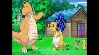 Iris Dragonite teaches Ampharos Thunder Punch : Best Wishes
