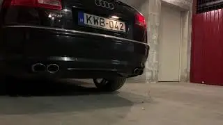2007 D3 Audi S8 5.2 V10 cold start stock exhaust