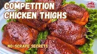 How to Cook Competition BBQ Chicken Thighs on an Offset Smoker | Juicy & Flavorful No-Scrape Method