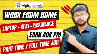 ALPHANUMERIC - WORK FROM HOME JOB | EARN 40K PM | DATA ENTRY JOB | AGE NO BAR #viral #jobs