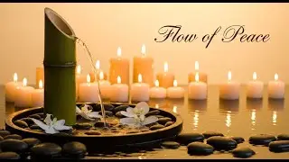 Relaxing Zen Rainy Path Bamboo Fountain and Candle Glow for Deep Sleep Meditation and Tranquility