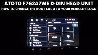 How to change the boot logo on the Atoto F7G2A7WE aftermarket car stereo head unit