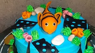 Lets Make a Fish Theme Cake