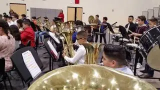 The LBJ Beginner Band plays Beethoven's ninth