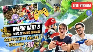 Mario Kart 8 Deluxe | Online Competitivo + Fechando 200cc (Rumo ao Mario Dourado) - Live 2